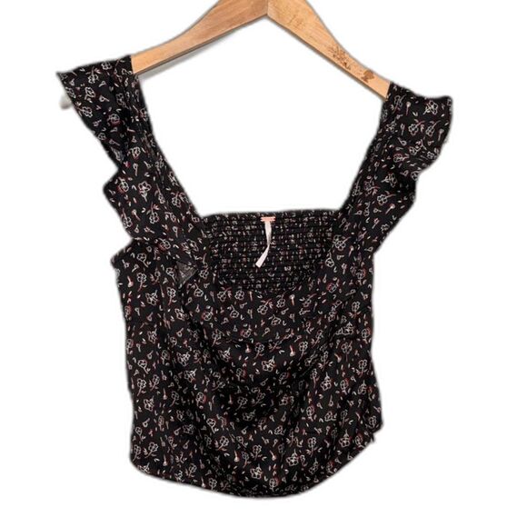 Free People Womens Size Small stay with you‎ ruffle tank top - Picture 2 of 4